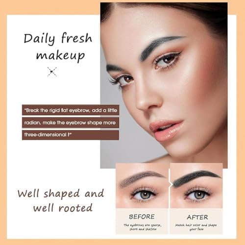 O'CHEAL 3Pcs Grey Eyebrow Pencils for Women, Premium Eye Brow Pencil with Spoolie Brush, Longwearing for Perfect Brows, Professional, Precision, Defines, Universal Waterproof Double-ended Eyebrow Pen — view 5