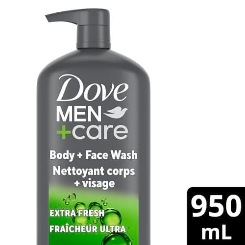 Dove Men+Care Refreshing Extra Fresh Body and Face Wash with 24-Hour Nourishing Micromoisture Technology Body Wash for Men, 950 Ml
