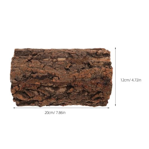 POPETPOP Reptile Hideout Hollow Tree Trunk Log for Tarantula and Reptiles with Natural Wood Material