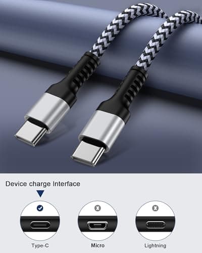 iPhone 17 16 Fast Charger Cord, 3ft/2Pack USB C to C Charging Cable for Apple, Type C Cable Car Fast Charging Cord for iPhone 17 Pro/17e/16 Pro Max/16e/16 Pro/15, iPad Pro Air Mini, Samsung, Google — view 4
