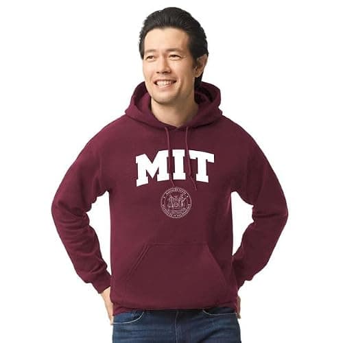 Barnesmith MIT Hooded Sweatshirt, Heritage, Maroon, Medium