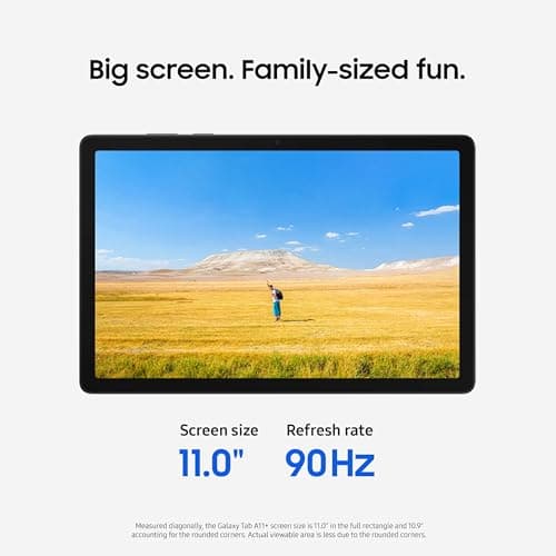 Samsung Galaxy Tab A11+ 8GB RAM, 256GB Storage, Optimized Performance, Long Lasting Battery, Expandable Storage, Large Display, Dolby Atmos Speakers, AI Assist, Slim, Light, 2 Year Warranty, Gray — view 4