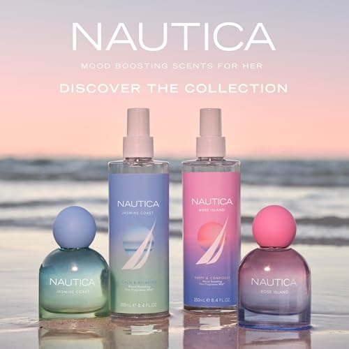 Nautica for Her Rose Island Body Mist, 8.4 Fl Oz (Pack of 1), Notes of Lemon, Rose, and Musk, Women's Fragrance, Long Lasting, Mood-Boosting Fragrance, Vegan Formula — view 5