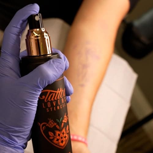 Tattoo Lovers Care Tattoo Stencil Remover Spray Vegan Premium Natural Ingredients Effortless Tattoo Stencil Removal for Tattoo Artists Aftercare for Cleaner, Sharper & Longer-Lasting Results! 8oz