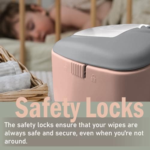 Baby Wet Wipe Warmer, Dispenser, Holder and Case - Easy Press On/Off Switch, Only Available at Amazon — view 3