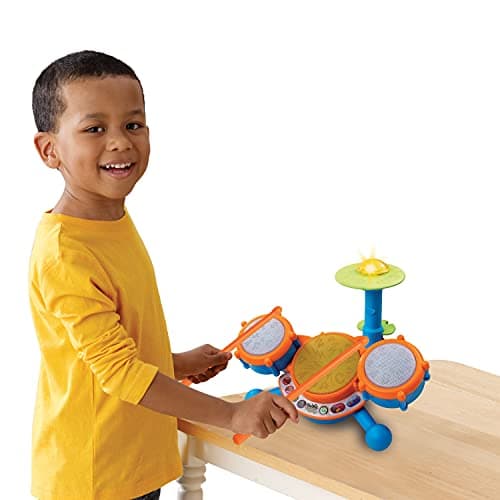 VTech KidiBeats Drum Set (Frustration Free Packaging), Orange — view 4
