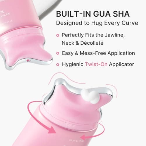 medicube PDRN Collagen Gua Sha Neck Wrinkle Cream | Built-In Gua Sha Massager with Volufiline 5% | Firming, Contour Care for the Look of Fine Lines, Jawline, Neck, Décolleté | Korean Skincare, 3.17 oz — view 5