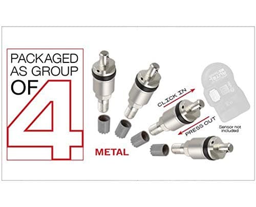 Autel 4PCS Metal Valve Stem Kit for MX-Sensor, TPMS Tire Pressure Monitoring Sensor Valve Stem Repair Kit