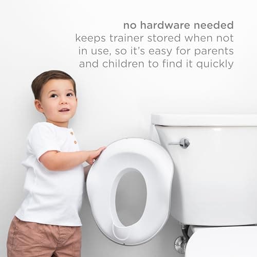 Ubbi Multi-Use Potty Training Hook, Hangs Over Toilet Tank or Door, White — view 4