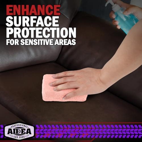 AIDEA Microfiber Applicator Pads-8 Pack, Car Wash Sponge, Pink — view 5