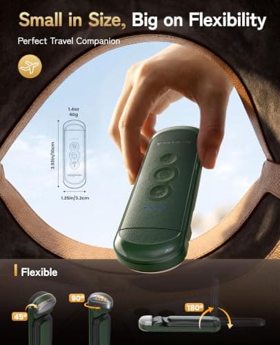 HIONXMGA Book Light Rechargeable, Eye-Care Clip on Reading Light for Books in Bed, 3 Color & Stepless Dimming, 140H Long Lasting Book Lights for Reading at Night, Gifts for Book Lovers(Green) — view 4