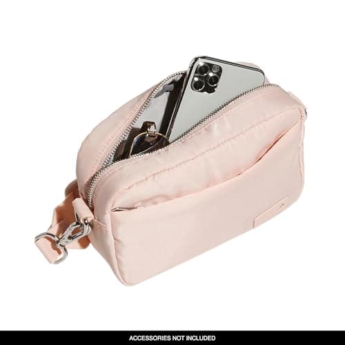 adidas Luxe Crossbody – Premium Shoulder Bag, Blush Pink/Silver Metallic, OSFA — view 3