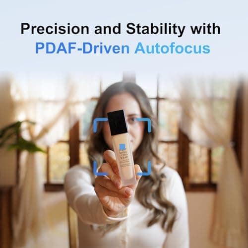 JOYUSING FlexCam10 4K Eye Contact Webcam for PC, 4 Modes in 1 Webcam with Microphone, PDAF Autofocus, 2 Noise-Cancelling Mics, 79° FOV, for Conference, Streaming, Facetime Zoom/Teams/Google Meet — view 3