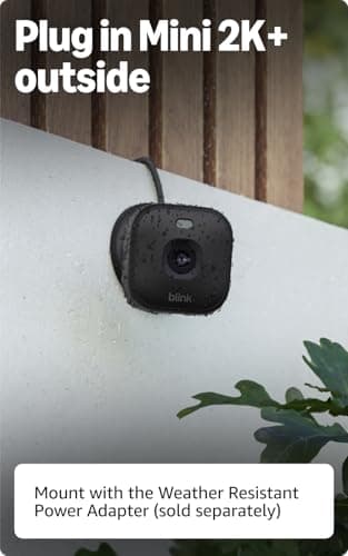 Blink Mini 2K+ (newest model) – Plug-in Home & Pet Indoor Security Camera with 2K video resolution, night vision, enhanced audio, motion detection – 1 camera (Black) — view 5