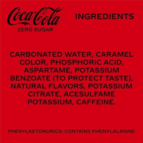 Coca-Cola Zero Sugar Soda Soft Drink Fridge Pack Cans, 12 fl oz, 12 Pack — view 2