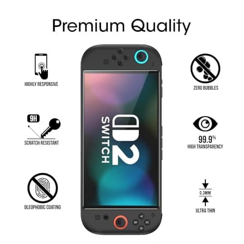 amFilm Auto-Alignment OneTouch for Nintendo Switch 2 Screen Protector 2025 — view 3