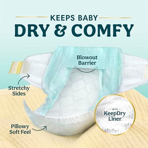 Pampers Swaddlers Newborn Diapers, Size Newborn (10 lbs), 84 Count, Fragrance Free, Hypoallergenic, Absorbent, Pediatrician Recommended, Skin Safe — view 2