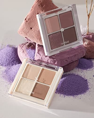 rom&nd Better Than Eyes N Series (N01 Dry Willow Flower) Korean Eye Shadow Mini Palette 4 Essential basic Shades — view 5