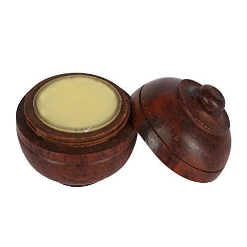 Lasa Aromatics Honey Suckle Natural Solid Perfume Body Musk In Wooden Jar - 6 gm
