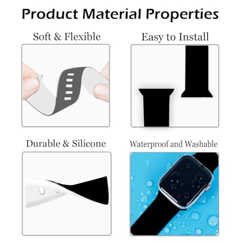 Compatible with American Flag Watch Bands for Women Men 38/40/41/42/44/45/46/49mm, Silicone Sport Replacement Wristband Strap for IWatch Series 11 10 9 Ultra 8 7 6 5 4 3 2 1 SE.44/45/46/49/42mm(Series 3 2 1).Vintage American Flag — view 4