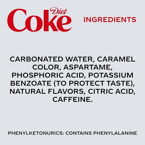 Diet Coke Soda Soft Drink Fridge Pack Mini Cans, 7.5 fl oz, 10 Pack — view 2