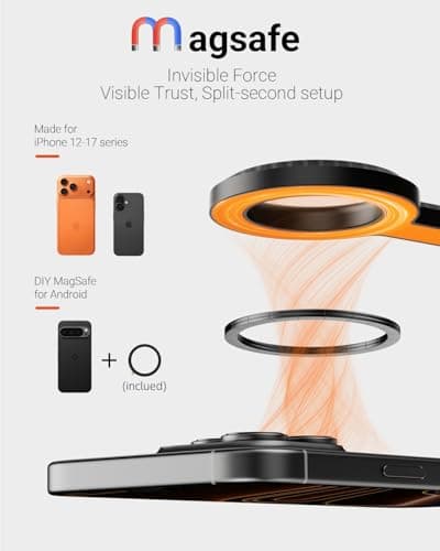 Vimose 59" Magnetic Selfie Stick Tripod with Remote, Magsafe Phone Tripod Stand for Travel Recording, Ultimate Minimalist Tripod for iPhone, Quintessential Tripod for Cell Phone, Black