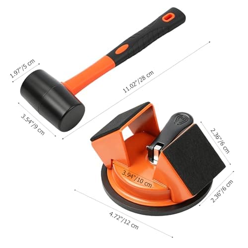Floor Gap Fixer Tool Heavy Duty Suction Cup for Laminate Vinyl LVP Wood Flooring Gap Repair Kit with Plank Grabber — view 2