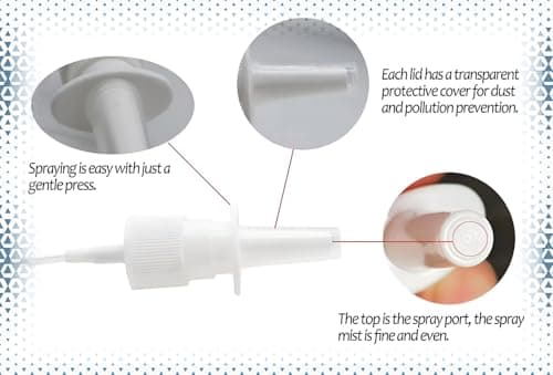 Nasal Spray Bottle Empty 1 oz Nasal Sprayer - 0.12cc per Spray! Empty, Glass, Refillable, Travel Sized, Quality Glass for Saline Applications! (2 blue bottles) — view 2