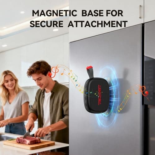 TECKNET Portable Bluetooth Speaker, IP67 Waterproof Speaker with Stereo Sound, Up to 30H Playtime, Magnetic Design, BT 5.4, TWS Pairing Small Bluetooth Speaker for Home/Party/Outdoor/Travel — view 5