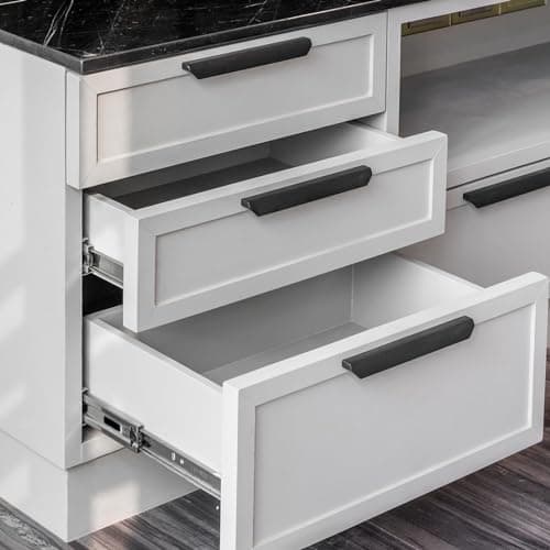 LONTAN Heavy Duty Full Extension Ball Bearing Drawer Slides 10 Inch 1 Pair Side Mount File Cabinet Rails Dresser Runner Kitchen Cabinet Drawer Glides 100 LB Capacity — view 5