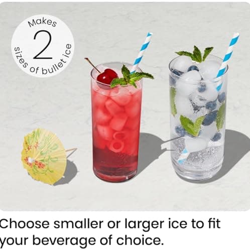 ICEMAN Dual-Size Ice Maker Countertop - Portable Ice Machine, Large and Small Ice Machine Maker with Self Cleaning, 9 Cubes in 7 Mins, 22lbs/24hrs, for Home, Kitchen, Office, Party, Ice Scoop Included — view 3