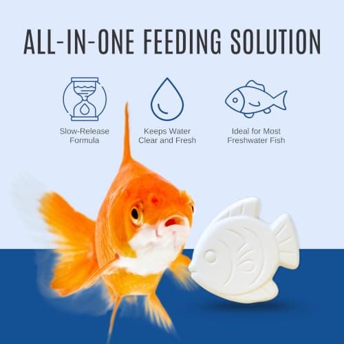 Vacation Feeder for Aquarium - 7 Day Feeder Fish Vacation Feeding Block - Slow Release Fish Food for Betta, Goldfish & Tropical Fish - Aquatic Pet Tank Food (1 Pack of 2 Blocks) — view 2