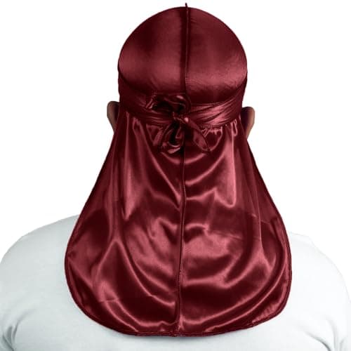 4PCS Silky Durags for Men Women 360 Waves with 1 Wave Cap, Silky Satin Durag Extra Long Tails — view 2
