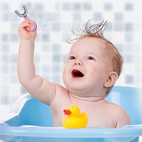 Kids U-Shaped Whole Mouth Teeth Brush U Shaped Toothbrush Care for Your Kids Oral Health Toothbrush Oral Cleaning Toothbrush Great for Children Kids Toddler 2-12 Years 2Pcs for KidNice and Practical