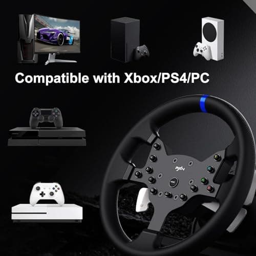 PXN V99 Force Feedback Racing Wheel, with Pedals and Shifter