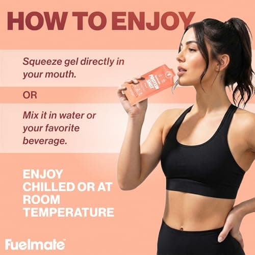 FUELMATE Strawberry Banana Liquid Collagen Easy Protein Shots - 15g Protein + 22 Amino Acids - Hydrolyzed Bovine Collagen Peptides for Skin, Hair & Joints - 10 x 1.29oz - Sugar, Dairy & Gluten Free — view 4