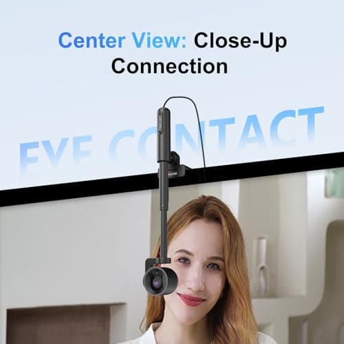 JOYUSING FlexCam10 4K Eye Contact Webcam for PC, 4 Modes in 1 Webcam with Microphone, PDAF Autofocus, 2 Noise-Cancelling Mics, 79° FOV, for Conference, Streaming, Facetime Zoom/Teams/Google Meet — view 2
