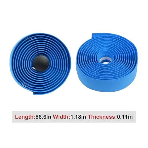Szynic BD13 Bike Handlebar Tape, EVA Road Bike Bar Tape with Shock Absorbing Cushioning, Anti-Slip Bicycle Handlebar Wrap, Heavy-Duty Acrylic Double Sided Tape, (Blue) — view 4