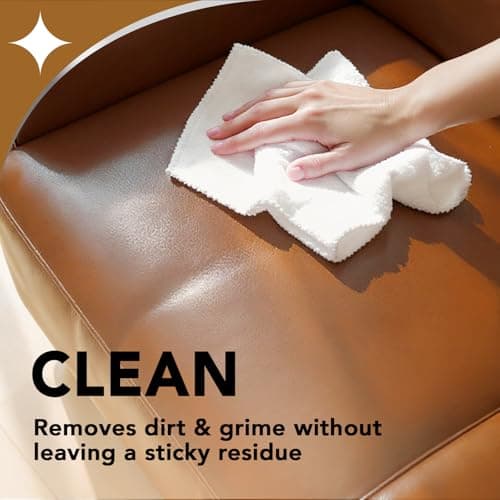 Weiman Leather Cleaner & Conditioner - Cleans, Restores & Protects Leather, UV Protection Prevent Cracking & Fading, Auto, Sofas, Shoes, Bags & All Finished Leather Surfaces, 1 Pack, 12 Fl Oz — view 2