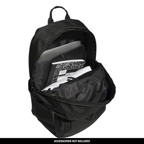 adidas Amplifier Backpack for Laptop, School and Gym, 28L, Black/White/Regular, OSFA — view 2