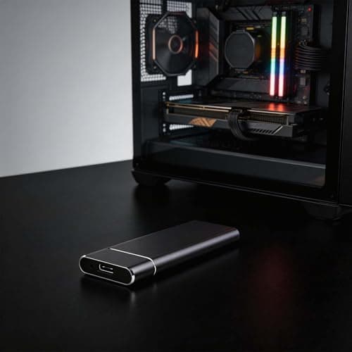 1TB Portable External Hard Drive HDD, USB 3.0 Ultra Slim Data Storage for PC, Laptop, Backup & File Transfer — view 3