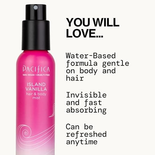 Pacifica Hair Mist Perfume & Full Body Spray for Women - Island Vanilla Body Mist Fragrance w/Sugar, Vanilla & Sandalwood Clean Beauty Alcohol-Free, Vegan & Cruelty-Free, 5 oz — view 2