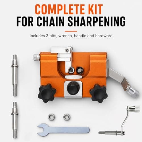 2026 New Klampero Chain Sharpener, Chain Saw Sharpener Tool, Portable Hand Crank Chainsaw Chain Sharpener Set, Portable Household Hardware Tool, for Chain Sharpening — view 2