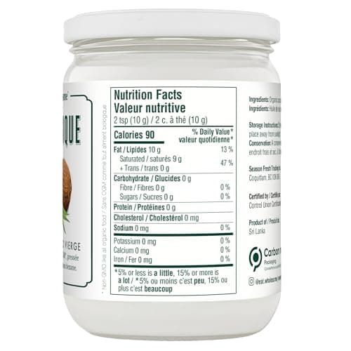 Eat Wholesome Organic Raw Virgin Coconut Oil in Glass Jar, 500 ml (Pack of 1)