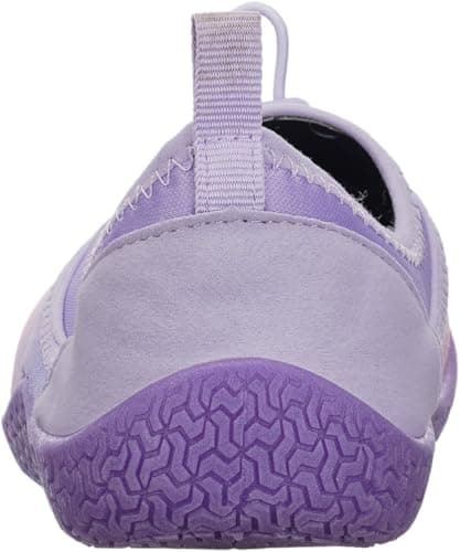 WHITIN Womens Water Shoes Barefoot Aqua Socks Size 7 Swim Beach Surfing Jogging Walking Boat Sand Kayaking Waterpark Surfing Travel Quick Dry Female Flat Purple — view 3