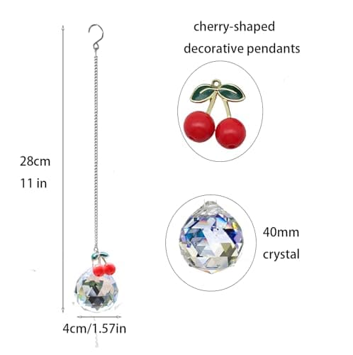 Birthday Gifts for Women Friendship,Girl Friend Gifts for Women Mom Sister Friends Girls,2 Pieces Crystal Ball Suncatcher Ball(Round)