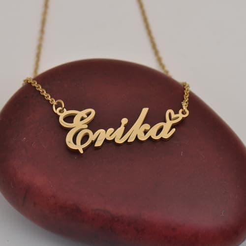 HUAN XUN Allison Name Necklace Personalized for Women Stainless Steel Pendant Jewelry Gift for Mother Day Birthday Christmas — view 3