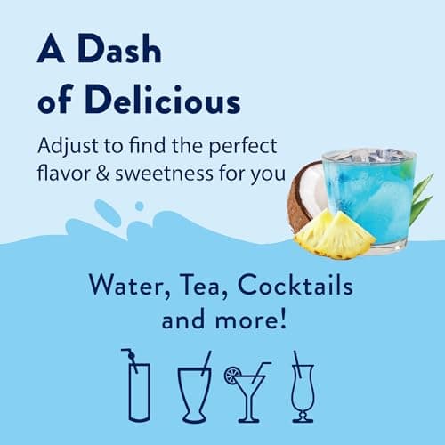 Jordan's Skinny Mixes Sugar Free Syrup, Mermaid Flavor, Fruit Flavored Water Enhancer, Drink Mix for Ice Tea, Lemonade & More, Zero Calorie Flavoring, Keto Friendly, 25.4 Fl Oz, 1 Pack — view 5