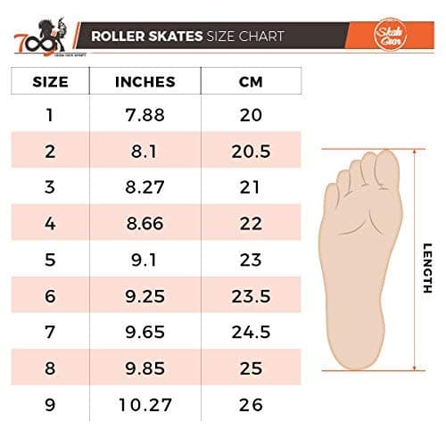 Skate Gear Extra Support Quad Roller Skates for Kids and Adults (Purple, Women's 7 / Youth 6 / Men's 6)