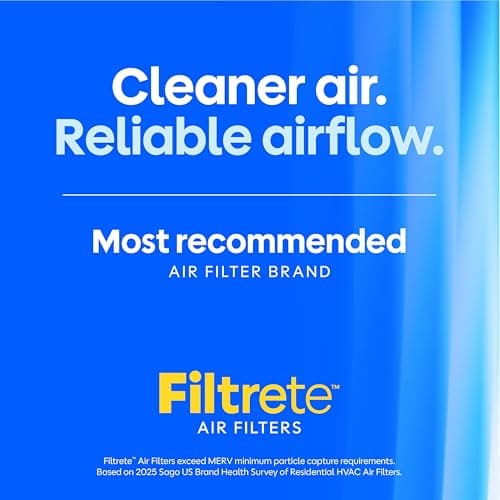 Filtrete 16x25x1 Air Filter, MERV 11, MPR 1000, Allergens & Pet Dander, 3-Month AC and Furnace Filters, Cleaner Air, Reliable Airflow, 4 HVAC Filters (Actual Size 15.68 x 24.68 x 0.81 in) — view 3